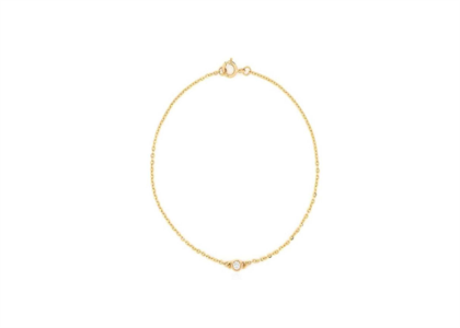 Gold Plated Solitaire Fashion Bracelet